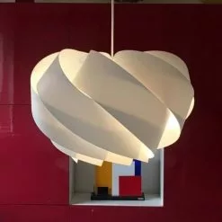 Dyberg Larsen Suspensions Suspension En Acrylique Et Polycarbonate Blanc, H 35 Cm D 50 Cm -Luminaires Soldes suspension en acrylique et polycarbonate blanc h 35 cm d 50 cm 4