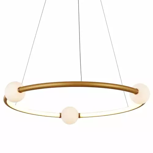 Laurie Lumière Suspensions Suspension En Aluminium Dore 1 Laurie Lumière Suspensions Suspension En Aluminium Dore