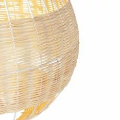 QAZQA Suspensions Suspension En Bamboo Marron -Luminaires Soldes suspension en bamboo marron 3