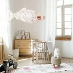 Petit Pan Suspensions Suspension En Bambou Et Soie L70cm -Luminaires Soldes suspension en bambou et soie l70cm 2