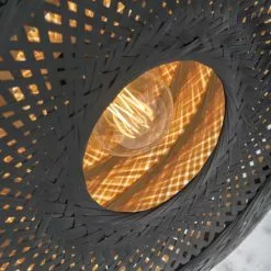 Good & Mojo Suspensions Suspension En Bambou Noir H17cm -Luminaires Soldes suspension en bambou noir h17cm 11