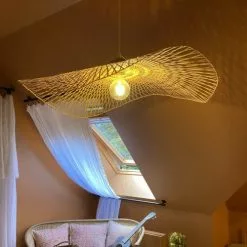 Now’s Home Suspensions Suspension En Bambou Tressé D100 -Luminaires Soldes suspension en bambou tresse d100 4