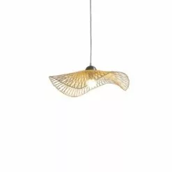 Now’s Home Suspensions Suspension En Bambou Tressé D75 -Luminaires Soldes suspension en bambou tresse d55