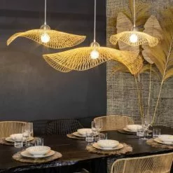 Now’s Home Suspensions Suspension En Bambou Tressé D75 -Luminaires Soldes suspension en bambou tresse d75 3