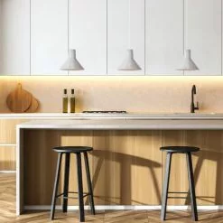 Lussiol Lighting Suspensions Suspension En Béton Gris D. 30 Cm -Luminaires Soldes suspension en beton gris d 30 cm 2