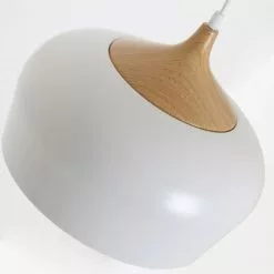 Luminaires Soldes 2022 -Luminaires Soldes suspension en bois blanc d 35 cm 1