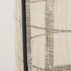 Mica Decorations Suspensions Suspension En Bois Noir Et Lin -Luminaires Soldes suspension en bois noir et lin 10