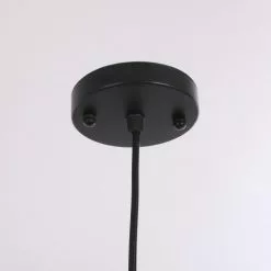 Mica Decorations Suspensions Suspension En Bois Noir Et Lin -Luminaires Soldes suspension en bois noir et lin 11