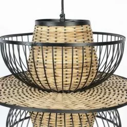 Drawer Suspensions Suspension En Cannage D40x35cm Naturel -Luminaires Soldes suspension en cannage d40x35cm naturel 4