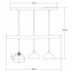 Globo Suspensions Suspension En Concrete Gris -Luminaires Soldes suspension en concrete gris 3