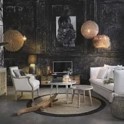 Maisons Du Monde Suspensions Suspension En Fibre Végétale -Luminaires Soldes suspension en fibre vegetale 1000 12 4 200289 3