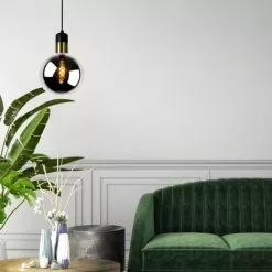 Lucide Suspensions Suspension En Glass Fume -Luminaires Soldes suspension en glass fume 4