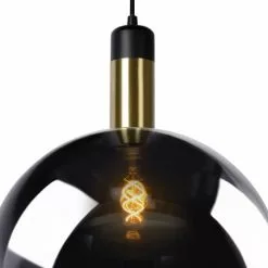 Lucide Suspensions Suspension En Glass Fume -Luminaires Soldes suspension en glass fume 5