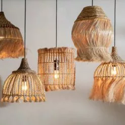 Bazar Bizar Suspensions Suspension En Herbe D'abaca Naturel -Luminaires Soldes suspension en herbe d abaca naturel 2