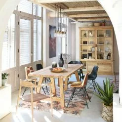 Maisons Du Monde Suspensions Suspension En Manguier Et Métal Coloris Laiton -Luminaires Soldes suspension en manguier et metal coloris laiton 1000 1 22 190877 4