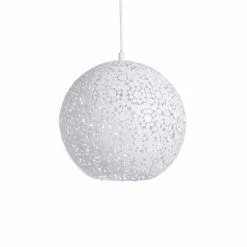 Lussiol Lighting Suspensions Suspension En Métal Blanc D. 30 Cm