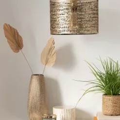 Maisons Du Monde Suspensions Suspension En Métal Doré Ajouré -Luminaires Soldes suspension en metal dore ajoure 1000 13 29 223274 2