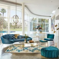 Maisons Du Monde Suspensions Suspension En Métal Doré Cercles Articulés -Luminaires Soldes suspension en metal dore cercles articules 1000 14 5 189343 3