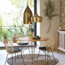 Maisons Du Monde Suspensions Suspension En Métal Doré Et Manguier 10 Maisons Du Monde Suspensions Suspension En Métal Doré Et Manguier -Luminaires Soldes suspension en metal dore et manguier 1000 16 39 177241 12