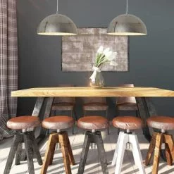 Lussiol Lighting Suspensions Suspension En Métal Gris D. 30 Cm -Luminaires Soldes suspension en metal gris d 30 cm 2