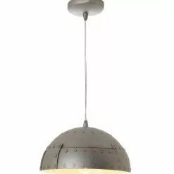 Lussiol Lighting Suspensions Suspension En Métal Gris D. 30 Cm -Luminaires Soldes suspension en metal gris d 30 cm 4