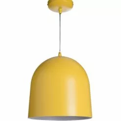 Lussiol Lighting Suspensions Suspension En Métal Jaune D. 30 Cm -Luminaires Soldes suspension en metal jaune d 30 cm 1