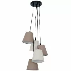 Keria Suspensions Suspension En Métal Marron -Luminaires Soldes suspension en metal marron 3
