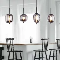 Globo Suspensions Suspension En Métal Noir -Luminaires Soldes suspension en metal noir 28