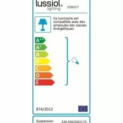 Lussiol Lighting Suspensions Suspension En Métal Noir D. 27 Cm -Luminaires Soldes suspension en metal noir d 27 cm 2