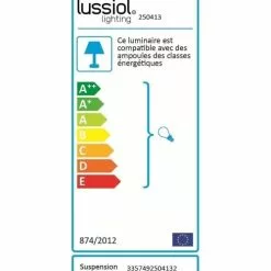 Lussiol Lighting Suspensions Suspension En Métal Noir D. 28 Cm -Luminaires Soldes suspension en metal noir d 28 cm 3