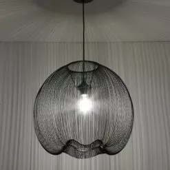 Lussiol Lighting Suspensions Suspension En Métal Noir D. 45 Cm -Luminaires Soldes suspension en metal noir d 45 cm 3