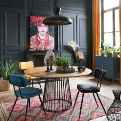 Maisons Du Monde Suspensions Suspension En Métal Noir Et Décor Floral Peint 10 Maisons Du Monde Suspensions Suspension En Métal Noir Et Décor Floral Peint -Luminaires Soldes suspension en metal noir et decor floral peint 1000 15 35 189701 8