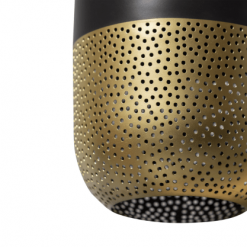 Woood Suspensions Suspension En Métal Noir Et Doré 36cm -Luminaires Soldes suspension en metal noir et dore 36cm 3