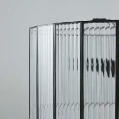 Maisons Du Monde Suspensions Suspension En Métal Noir Et Verre Ondulé -Luminaires Soldes suspension en metal noir et verre ondule 1000 12 0 215045 4