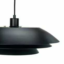 Dyberg Larsen Suspensions Suspension En Métal Noir Mat, H 13 Cm D 45 Cm -Luminaires Soldes suspension en metal noir mat h 13 cm d 45 cm 2