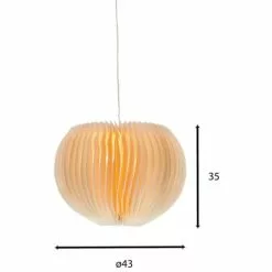 Pirouette Paris Suspensions Suspension En Papier Plissé D43 -Luminaires Soldes suspension en papier plisse d43 4