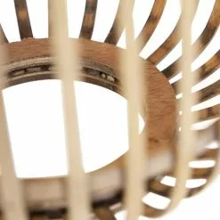 QAZQA Suspensions Suspension En Rotin Beige -Luminaires Soldes suspension en rotin beige 5