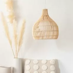 Maisons Du Monde Suspensions Suspension En Rotin Et Métal D35 -Luminaires Soldes suspension en rotin et metal d35 1000 6 16 223794 4