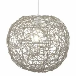 Keria Suspensions Suspension En Rotin Gris