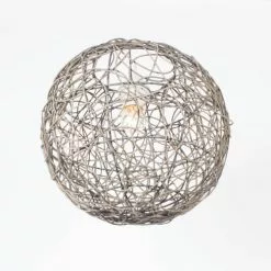 Keria Suspensions Suspension En Rotin Gris -Luminaires Soldes suspension en rotin gris 4