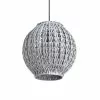 Lussiol Lighting Suspensions Suspension En Rotin Gris D. 31 Cm