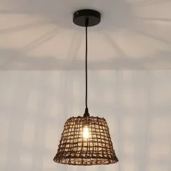 Lussiol Lighting Suspensions Suspension En Rotin Marron D. 29 Cm -Luminaires Soldes suspension en rotin marron d 29 cm 3