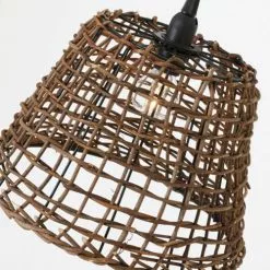 Lussiol Lighting Suspensions Suspension En Rotin Marron D. 29 Cm -Luminaires Soldes suspension en rotin marron d 29 cm 4