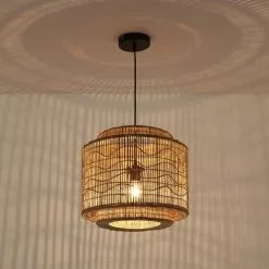 Lussiol Lighting Suspensions Suspension En Rotin Naturel D. 40 Cm -Luminaires Soldes suspension en rotin naturel d 40 cm 2