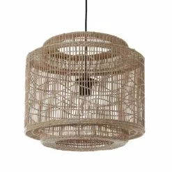 Lussiol Lighting Suspensions Suspension En Rotin Naturel D. 40 Cm