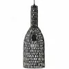 Lussiol Lighting Suspensions Suspension En Rotin Noir D. 19 Cm