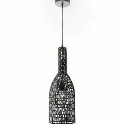 Lussiol Lighting Suspensions Suspension En Rotin Noir D. 19 Cm -Luminaires Soldes suspension en rotin noir d 19 cm 4