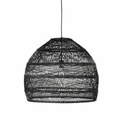 Maisons Du Monde Suspensions Suspension En Rotin Tressé Beige Et Noir -Luminaires Soldes suspension en rotin tresse noir d60 wild 1000 15 2 190857 1