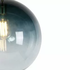 QAZQA Suspensions Suspension En Verre Bleu -Luminaires Soldes suspension en verre bleu 3