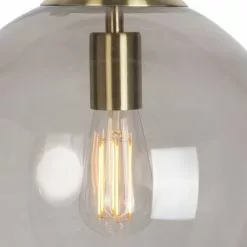 QAZQA Suspensions Suspension En Verre Doré/laiton -Luminaires Soldes suspension en verre dore laiton 7